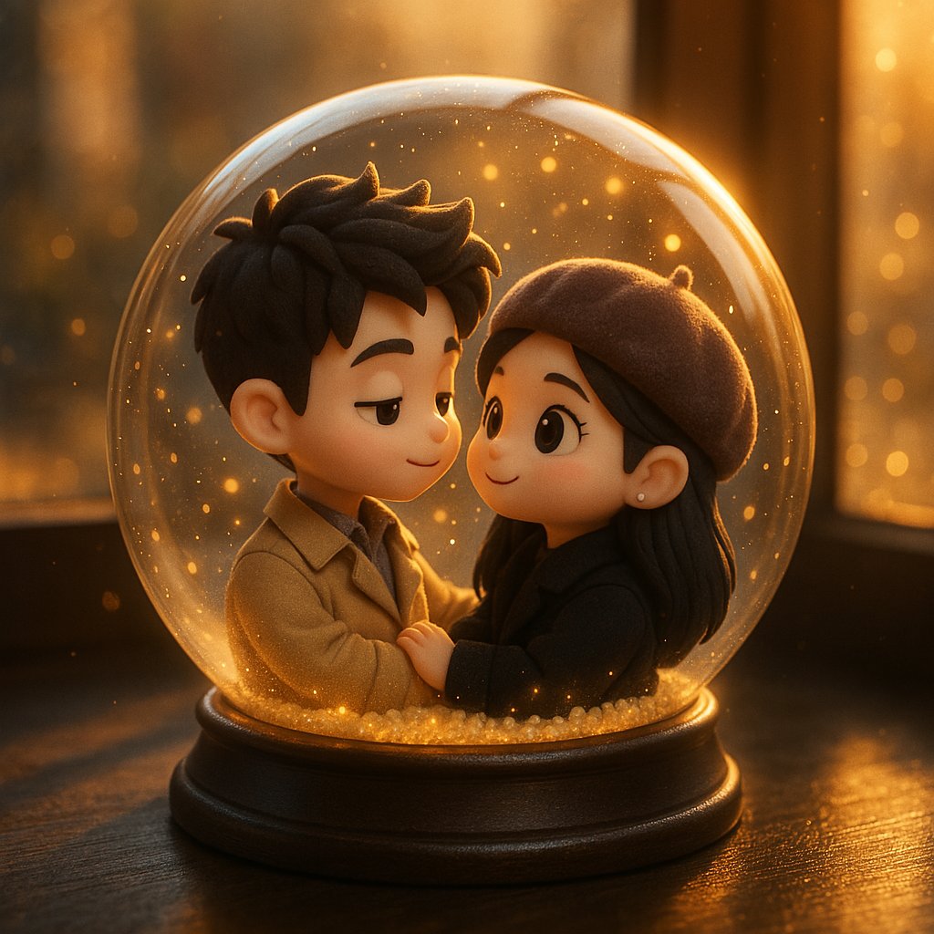 Couple Snow Globe Example