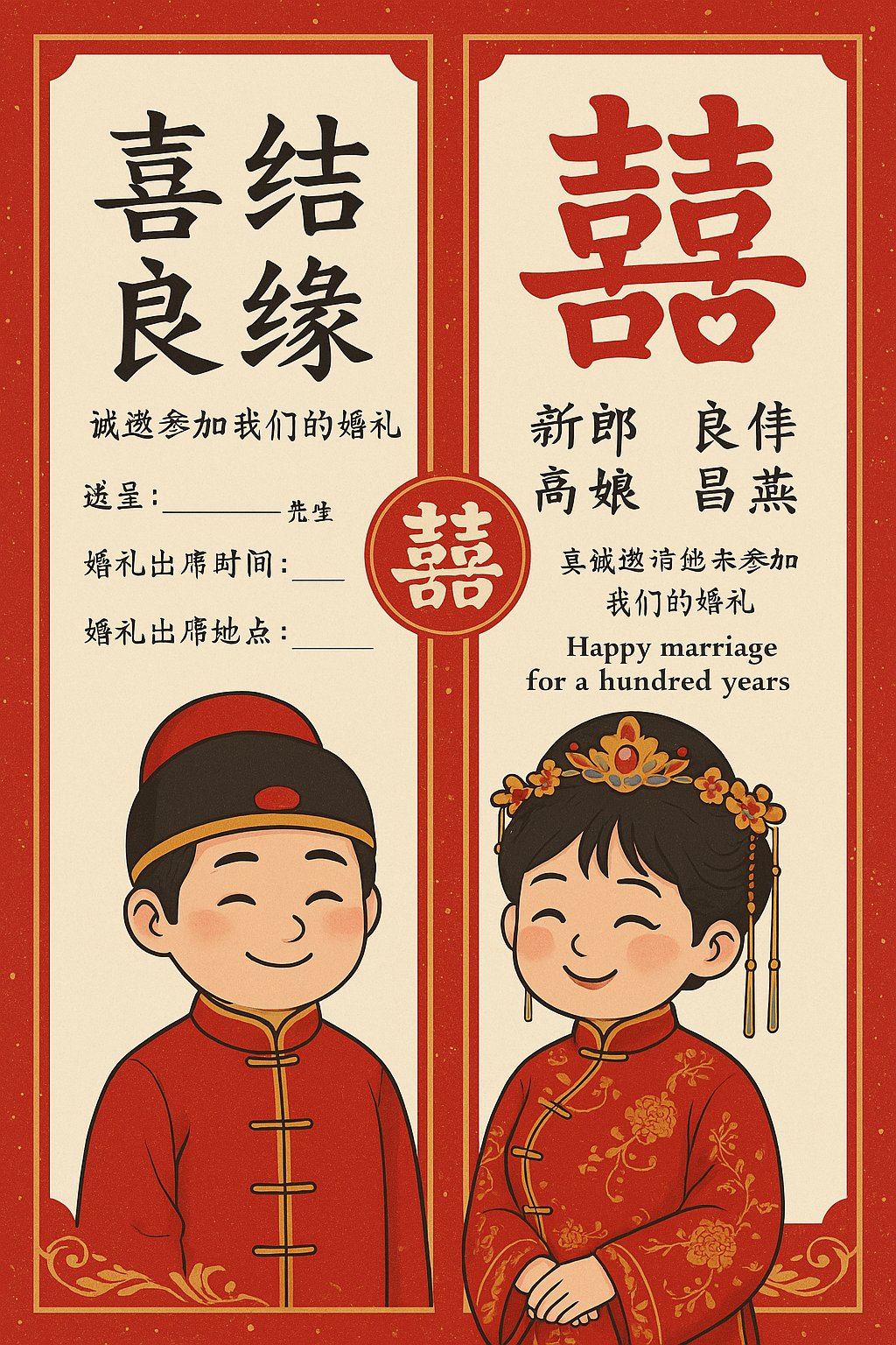 Wedding Invitation Example
