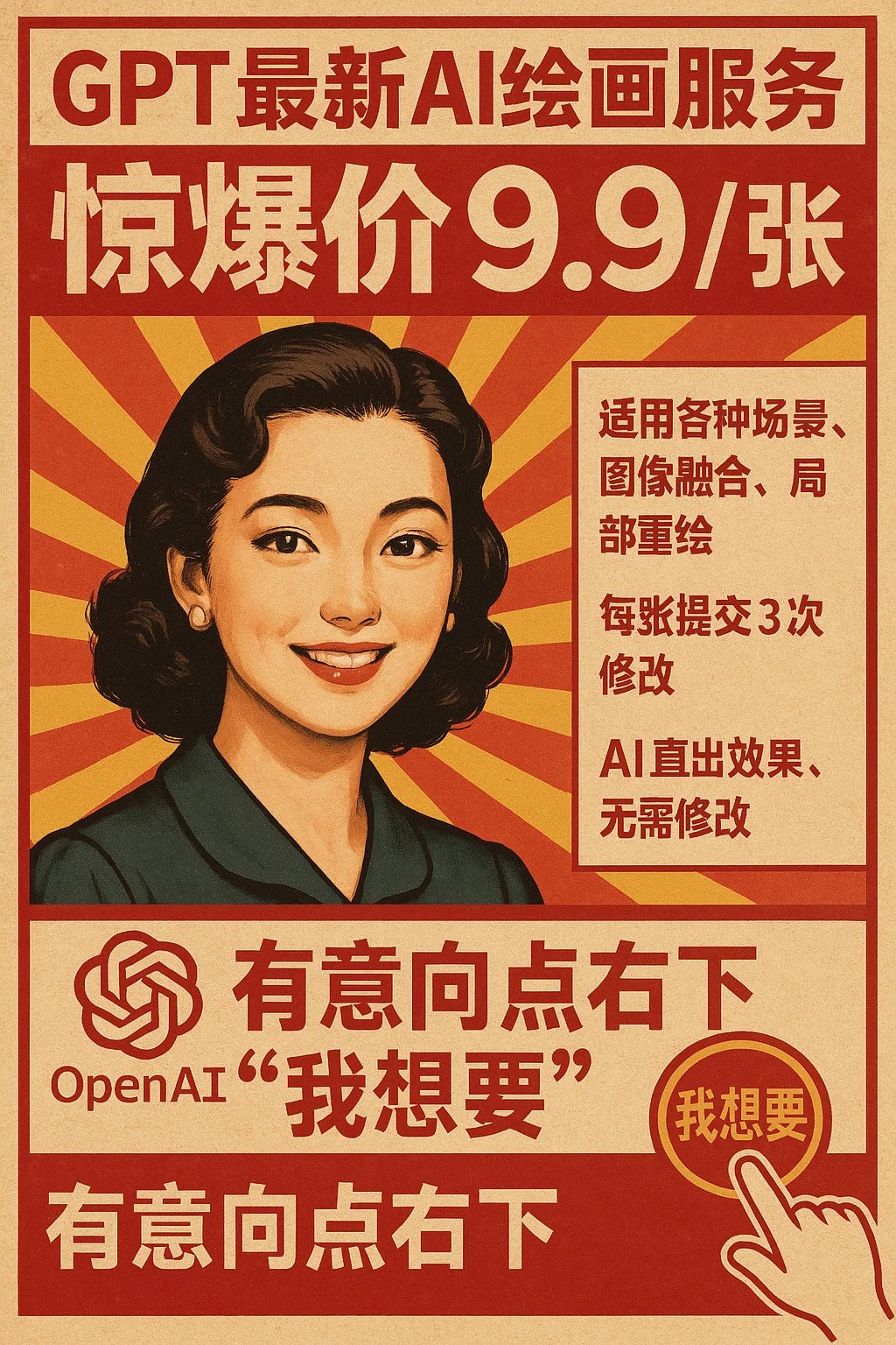 Vintage Promotional Poster Example